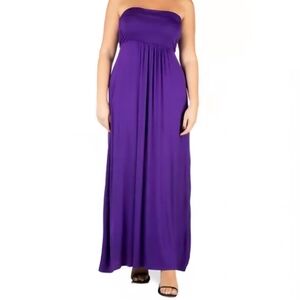 NWT 24seven Women's Purple Maxi Dress, SIZE 2X